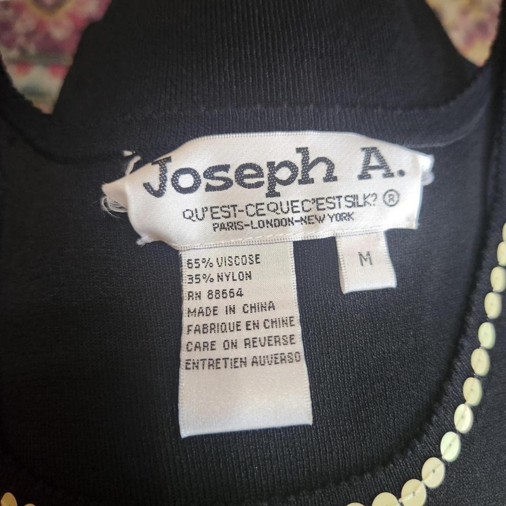 Joseph A. fun unique floral sequin tank top - Picture 4 of 5